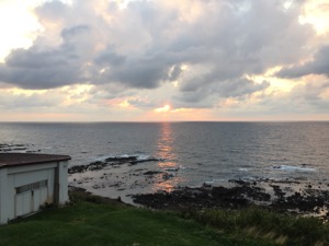 夕陽が日本海に沈む